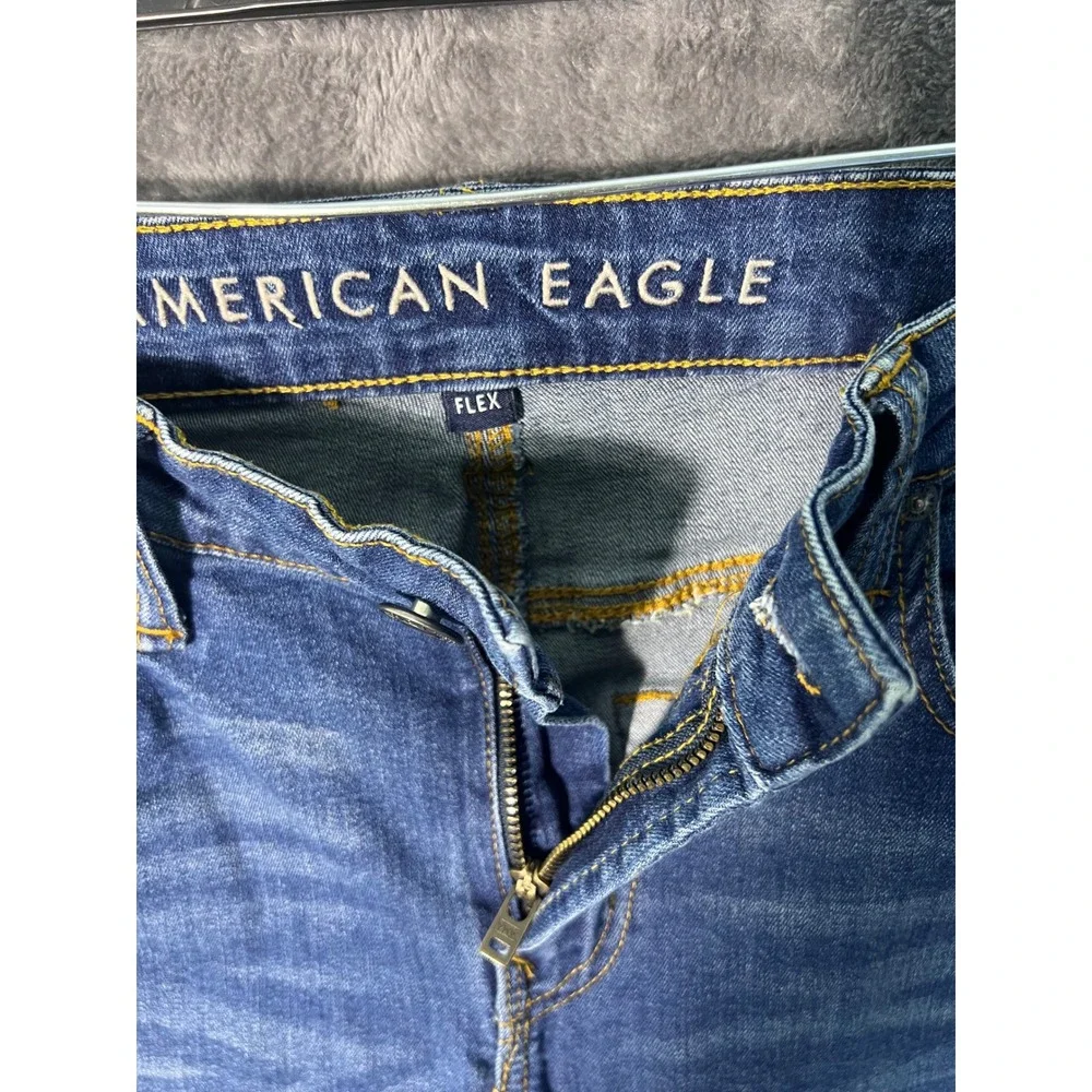 American Eagle Flex Medium Wash Slim Stretch Denim Jeans Mens 32x26